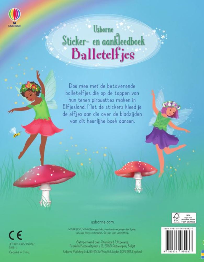 ギャラリービューアに画像をロードする, Sticker en aankleedboekje balletelfjes.