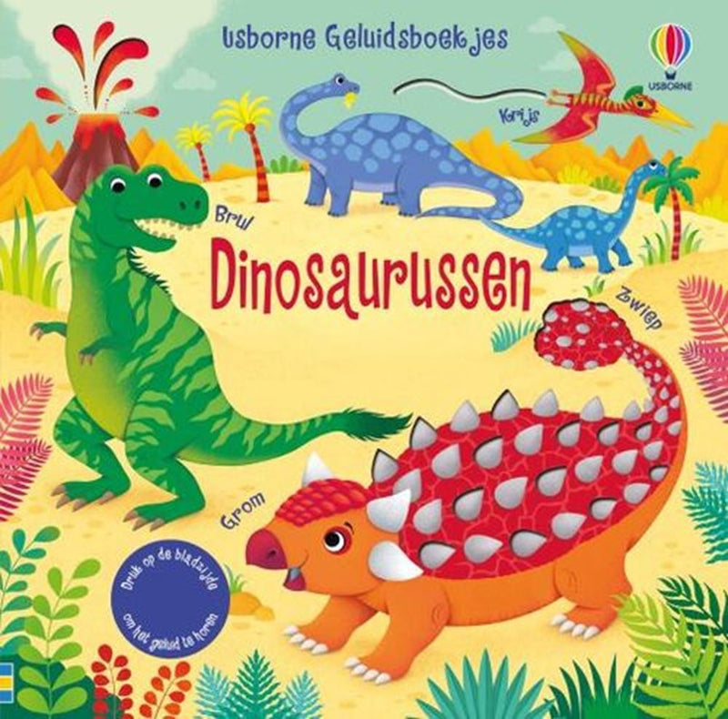 Afbeelding laden in galerijviewer, Geluidenboek: dinosaurussen. 1+
