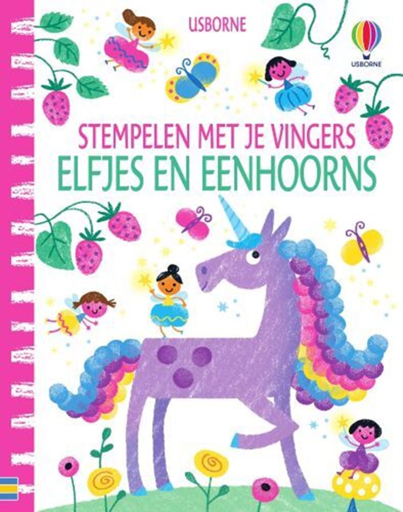 Afbeelding laden in galerijviewer, Wpg uitgevers stempelen met je vingers - elfjes en eenhoorns