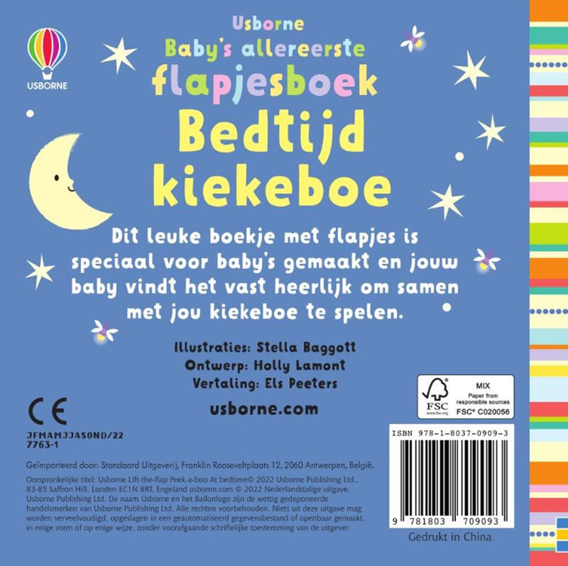 ギャラリービューアに画像をロードする, Baby's allereerste flapjesboek, bedtijd