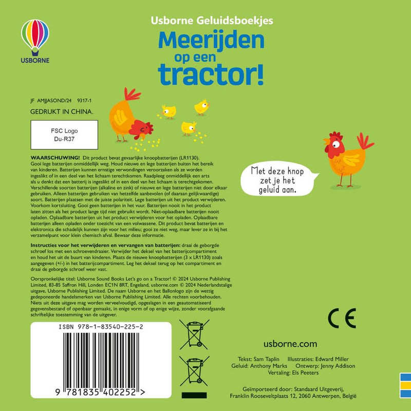 Chargez l'image dans la visionneuse de la galerie, Geluidenboek: meerijden op een tractor!