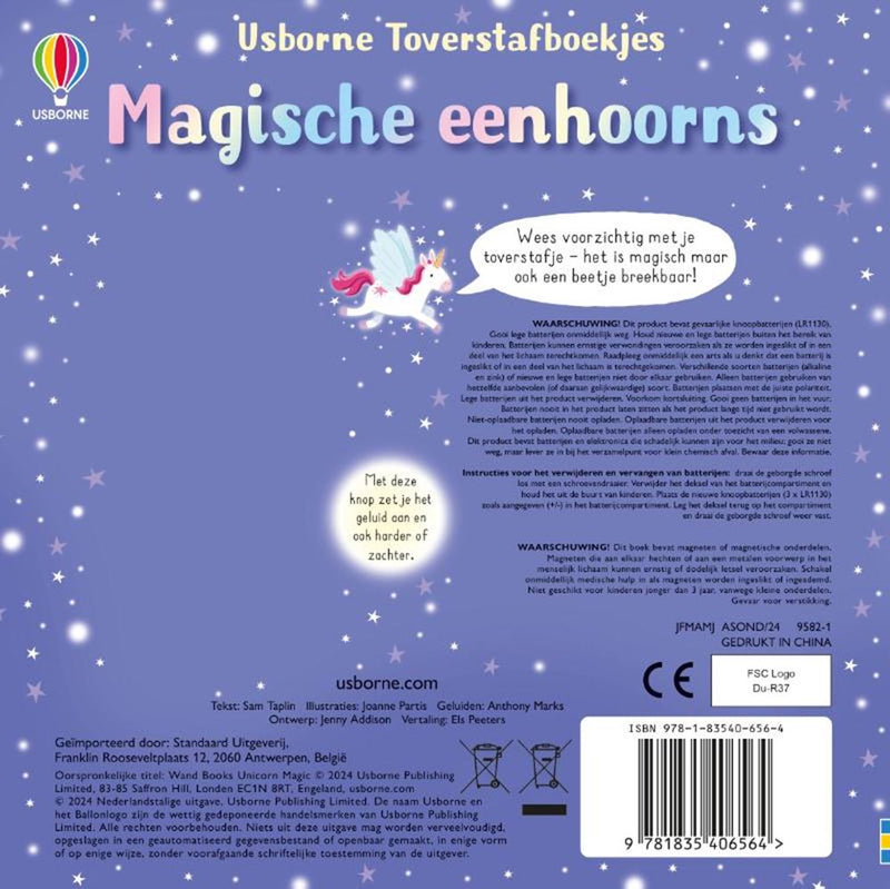 Chargez l'image dans la visionneuse de la galerie, Geluidenboek: magische eenhoorns. 3+