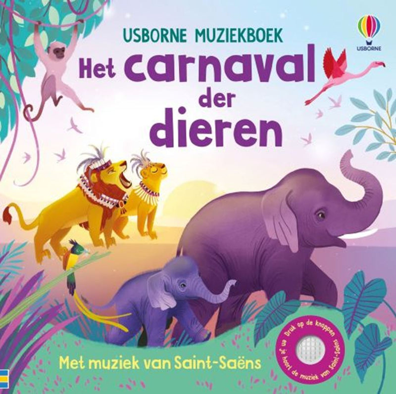 Afbeelding laden in galerijviewer, Geluidenboek het carnaval der dieren 3+