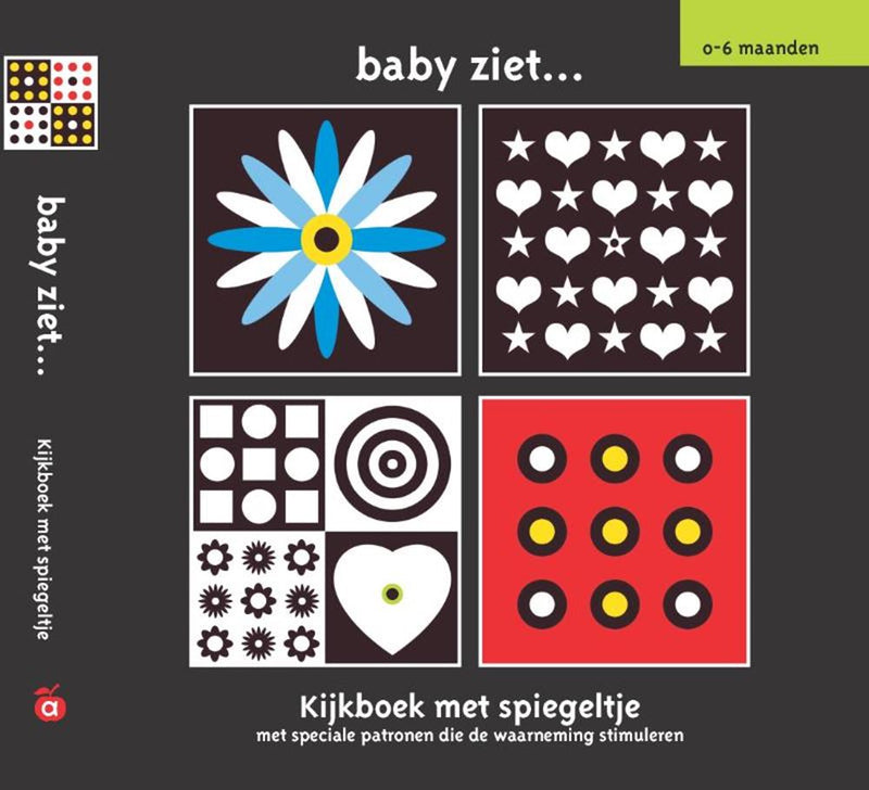 Afbeelding laden in galerijviewer, Centraal boekhuis kijkboek met spiegeltje (0-6 maanden)