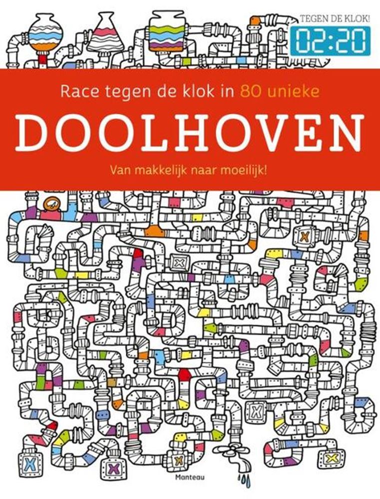 ギャラリービューアに画像をロードする, Merkloos sans marque race tegen de klok in 80 unieke doolhoven - maze puzzel