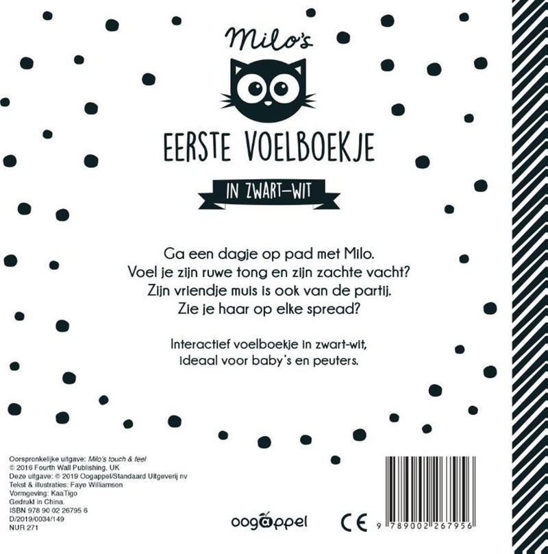 Chargez l'image dans la visionneuse de la galerie, Wpg uitgevers milo's eerste voelboekje in zwartwit