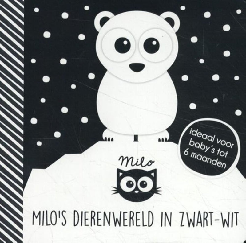 Afbeelding laden in galerijviewer, Milo's dierenwereld in zwart-wit. 0+