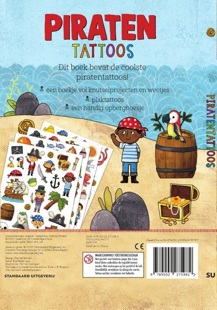 Afbeelding laden in galerijviewer, Piratentattoo's. 4+