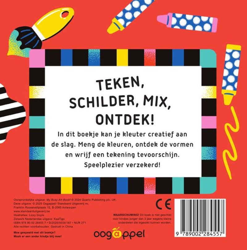 Afbeelding laden in galerijviewer, Kartonboek: ik maak kunst! 3+