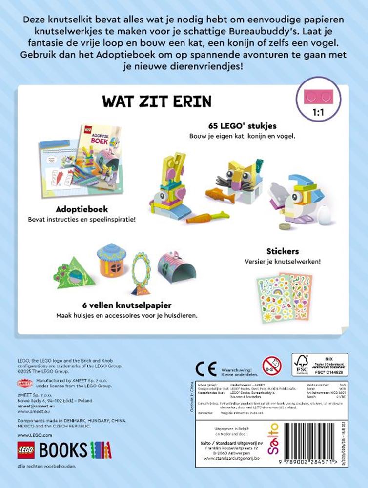 Afbeelding laden in galerijviewer, Lego bureau huisdieren