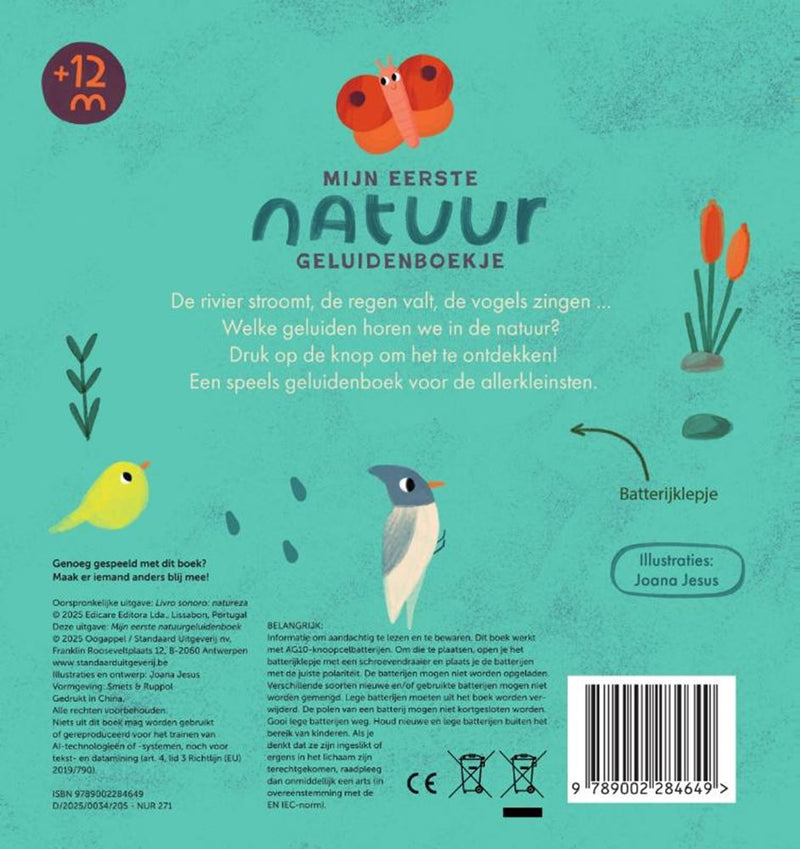Afbeelding laden in galerijviewer, Mijn eerste natuurgeluidenboekje 1+