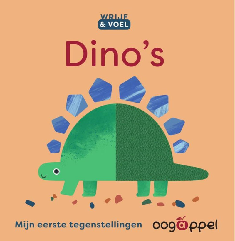 Afbeelding laden in galerijviewer, Voelboek: wrijf voel: dino's 2+