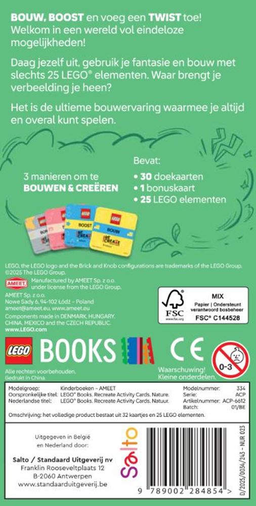 Afbeelding laden in galerijviewer, Lego recreate activity cards: natuur 6+