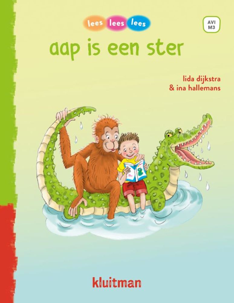 Laden Sie das Bild in Galerie -Viewer, Uitgeverij kluitman lees lees lees - aap is een ster (avi-m3)