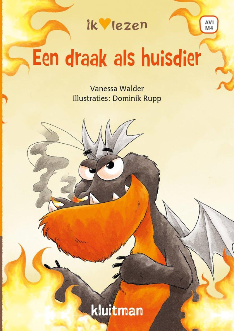 Afbeelding laden in galerijviewer, Kluitman ik hou van lezen - een draak als huidier avi-m4