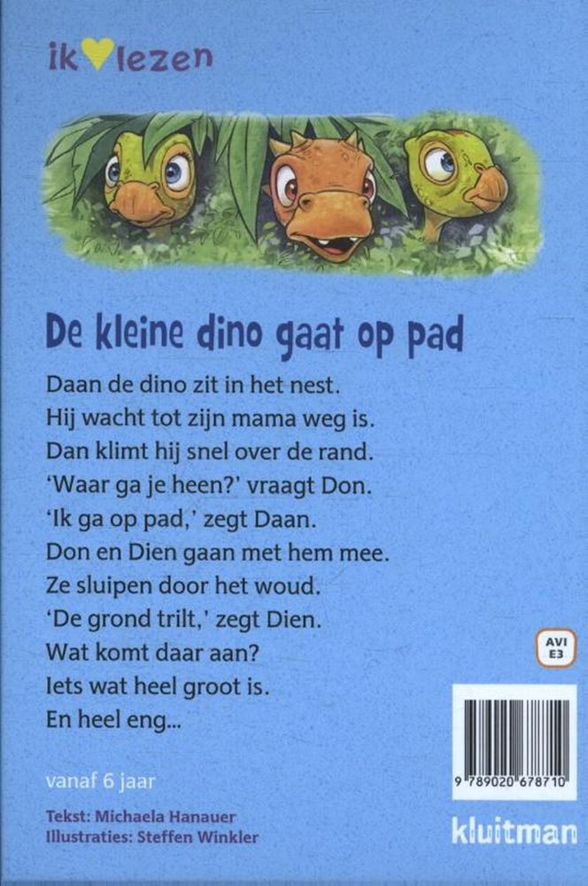 Afbeelding laden in galerijviewer, Uitgeverij kluitman de kleine dino gaat op pad avi e3