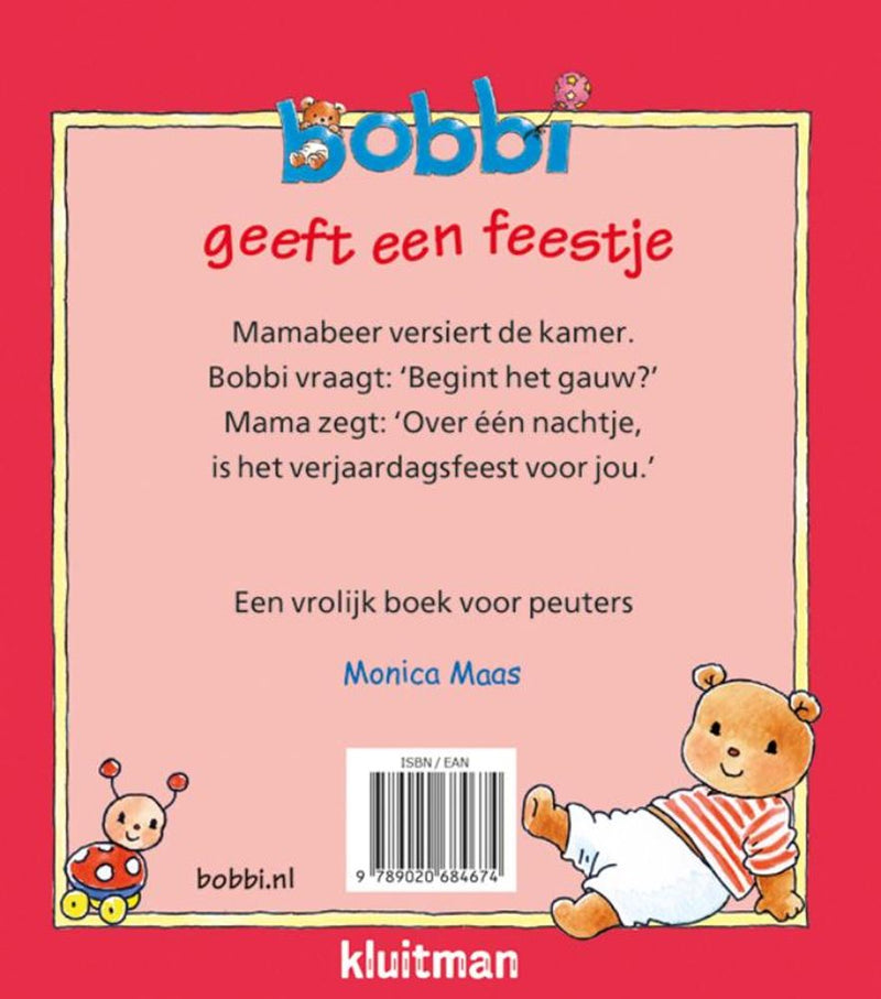 Afbeelding laden in galerijviewer, Uitgeverij kluitman bobbi geeft een feestje 2+