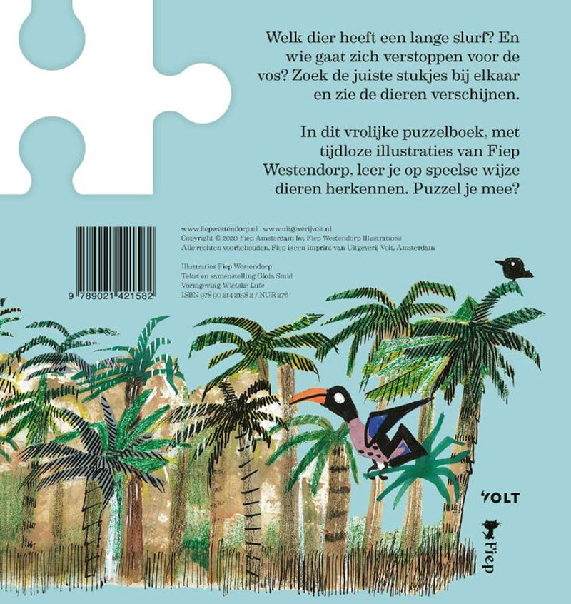 Afbeelding laden in galerijviewer, De dieren van fiep in puzzelstukjes