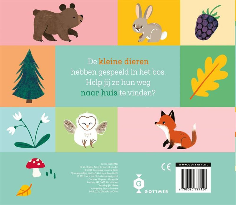 Chargez l'image dans la visionneuse de la galerie, Schuifboekje: kom je thuis klein konijnt