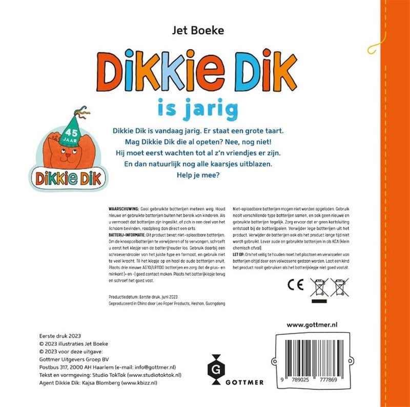 Afbeelding laden in galerijviewer, Gottmer uitgevers groep dikkie dik is jarig 2+