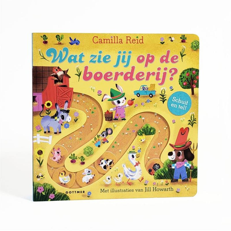 Afbeelding laden in galerijviewer, Wat zie jij op de boerderij? kartonboek.