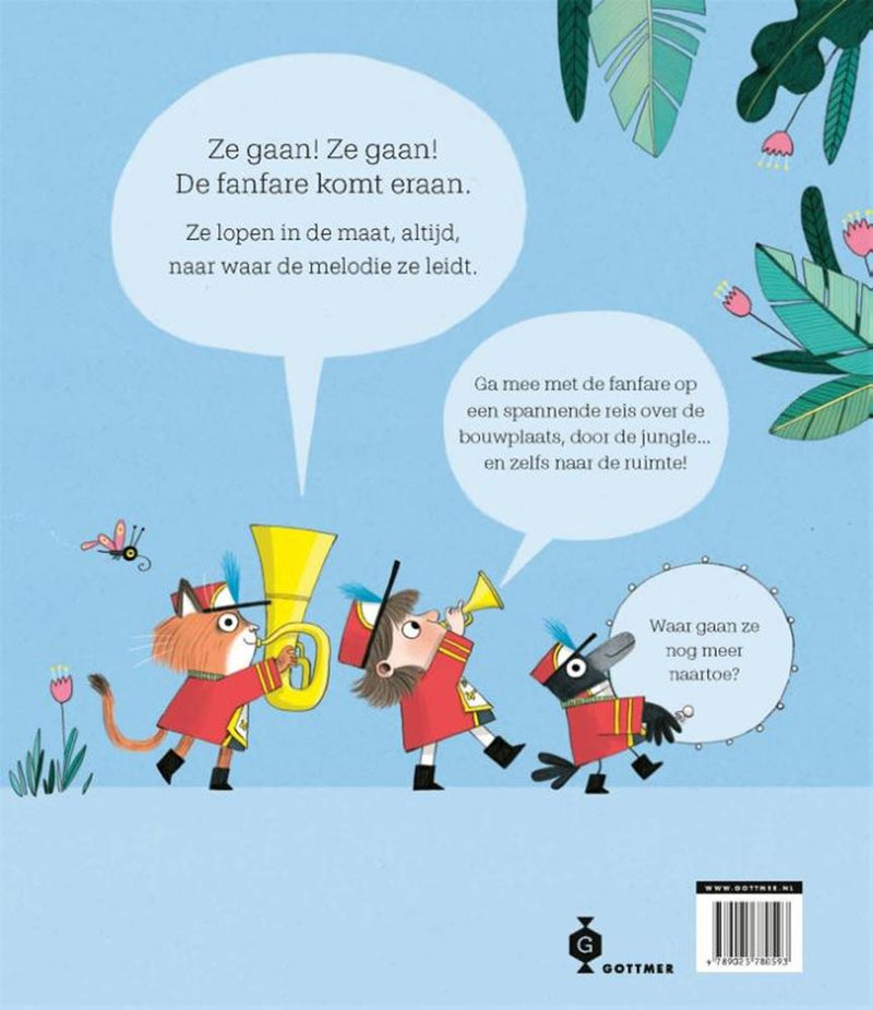 Afbeelding laden in galerijviewer, Prentenboek: daar komt de fanfare 3+