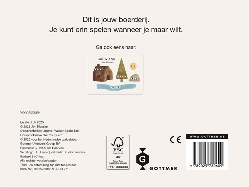 ギャラリービューアに画像をロードする, Gottmer uitgevers groep kartonboek: jouw boerderij. 2+