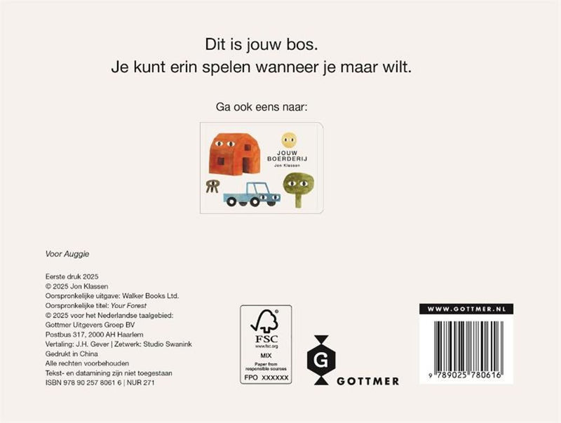 Chargez l'image dans la visionneuse de la galerie, Gottmer uitgevers groep kartonboek: jouw bos. 2+