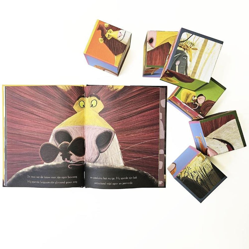 Chargez l'image dans la visionneuse de la galerie, Boek en blokpuzzel de leeuw in de muis 5
