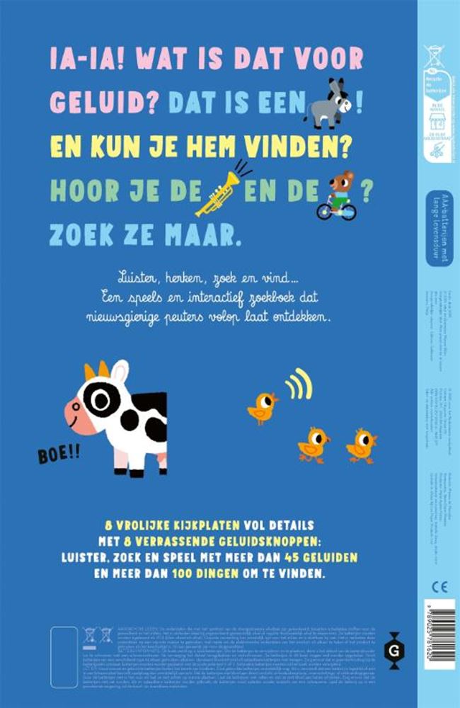 Chargez l'image dans la visionneuse de la galerie, Mijn grote zoekboek met geluiden 2+