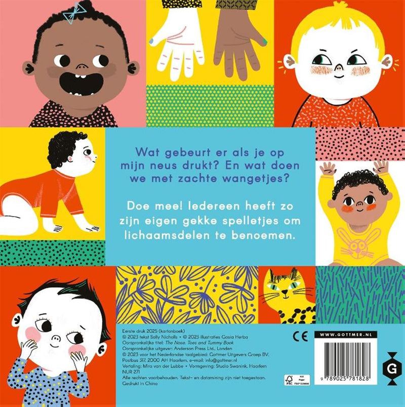 Afbeelding laden in galerijviewer, Kartonboekhet neus-, tenen- en buikboek