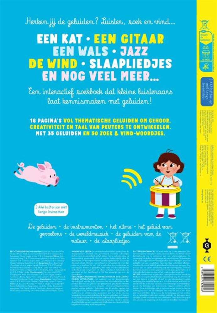 Afbeelding laden in galerijviewer, Mijn grote muziekboek met geluiden 2+