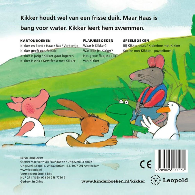 Afbeelding laden in galerijviewer, Centraal boekhuis kikker gaat zwemmen (karton). 2+