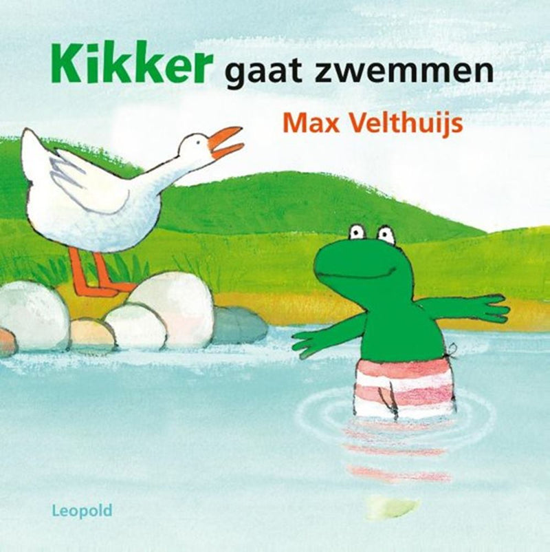 Afbeelding laden in galerijviewer, Centraal boekhuis kikker gaat zwemmen (karton). 2+