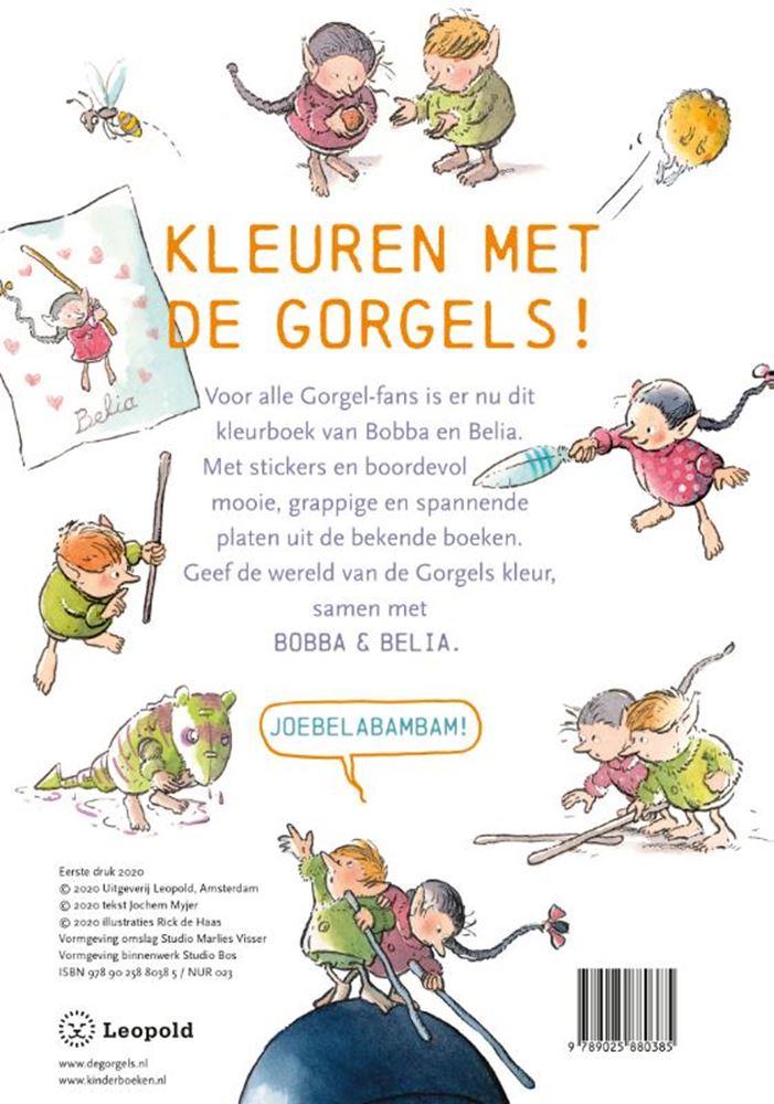 Afbeelding laden in galerijviewer, De gorgels gorgels - kleurboek van bobba belia