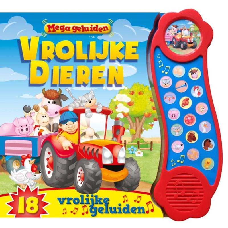 Afbeelding laden in galerijviewer, Rebo publishers mega geluidenboek - vrolijke dieren