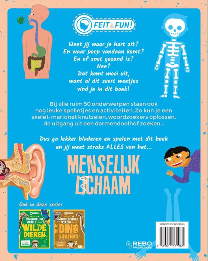Afbeelding laden in galerijviewer, Rebo publishers feit en fun; menselijk lichaam. 7+