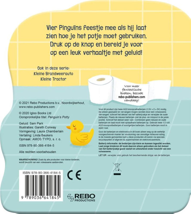 Chargez l'image dans la visionneuse de la galerie, Geluidboek kleine pinguïn op het potje