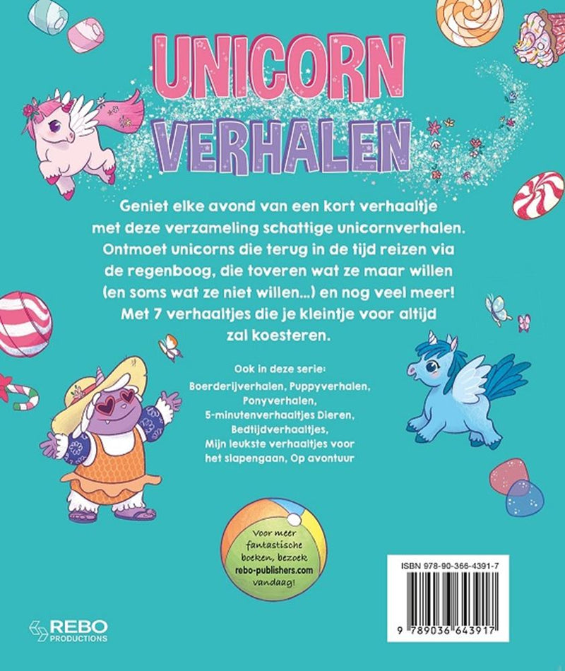 Afbeelding laden in galerijviewer, Rebo publishers unicorn verhalen. 5 minuten verhalen. 4+