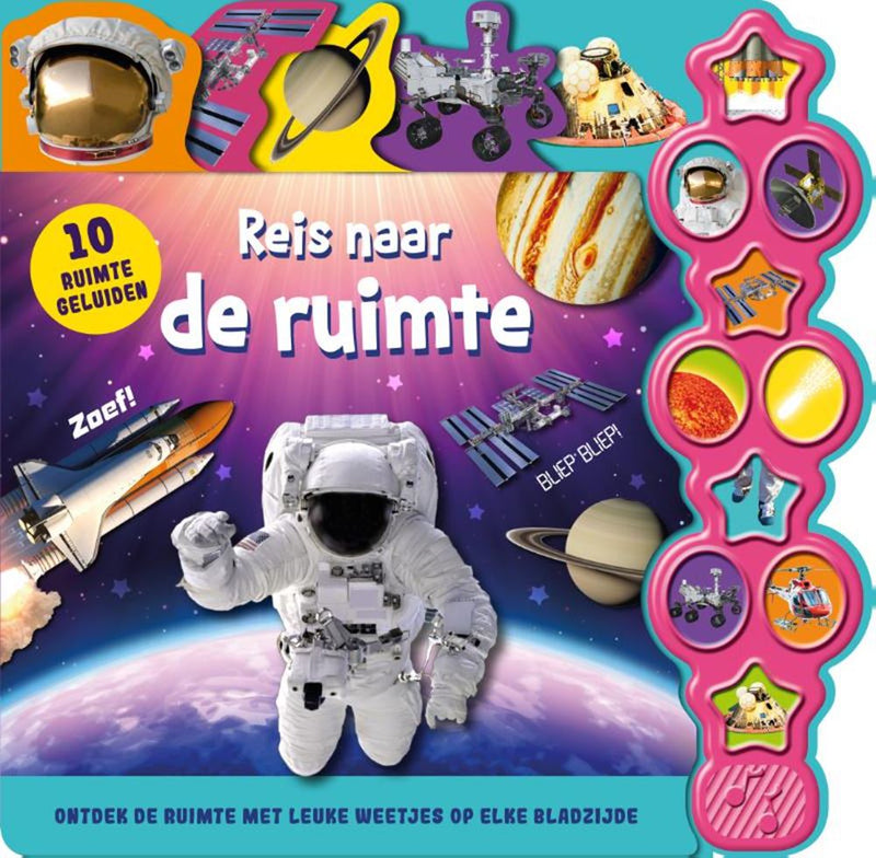 Chargez l'image dans la visionneuse de la galerie, Rebo publishers geluidenboek: reis naar de ruimte. 3+