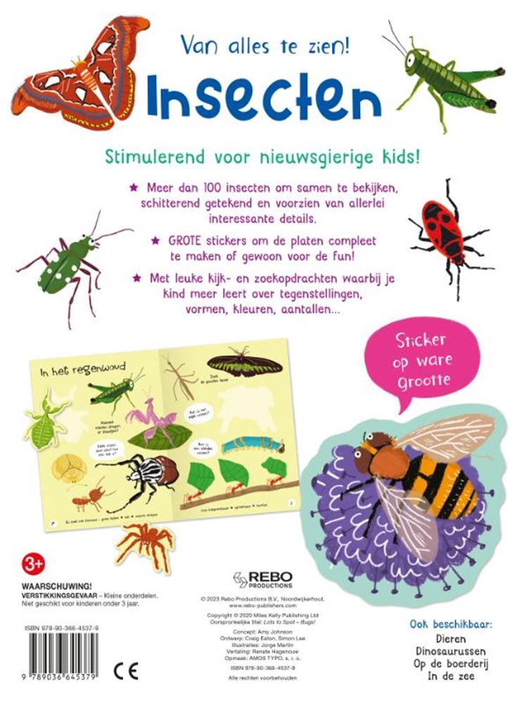 Afbeelding laden in galerijviewer, Rebo publishers van alles te zien! insecten 3+