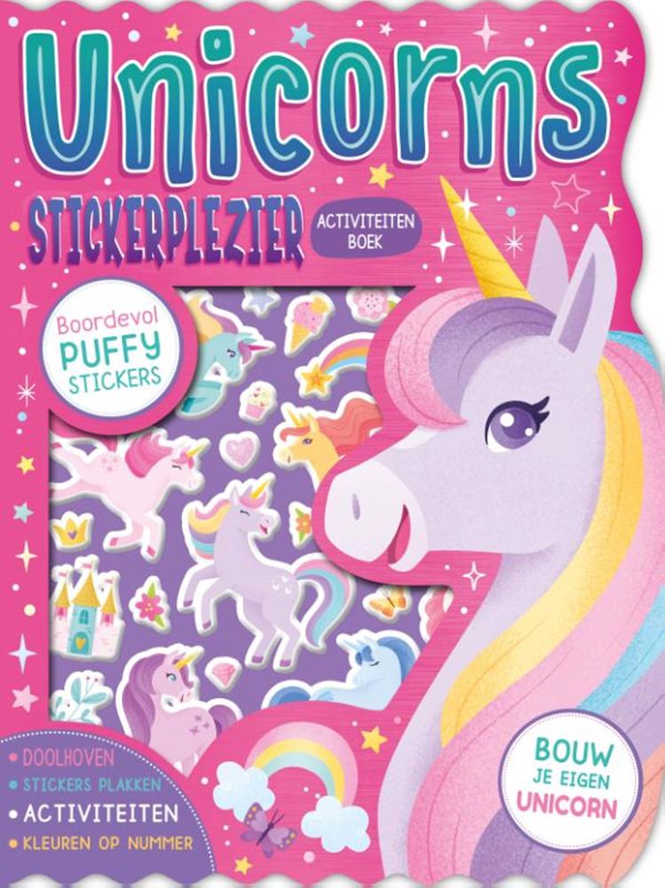 ギャラリービューアに画像をロードする, Rebo publishers unicorns stickerplezier stickerboek