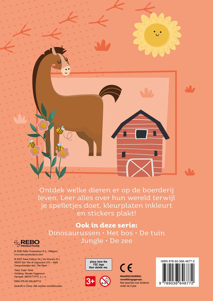 ギャラリービューアに画像をロードする, Stickerboek boerderij - 60 stickers. 3+