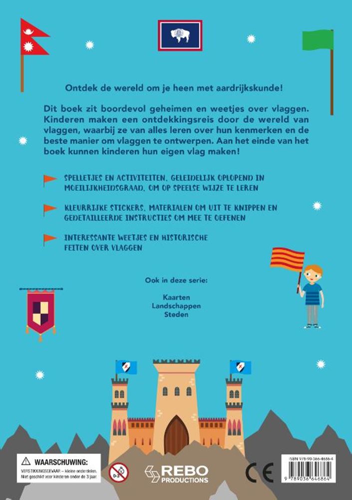 Afbeelding laden in galerijviewer, Rebo publishers vlaggen - gek op de wereld 6+