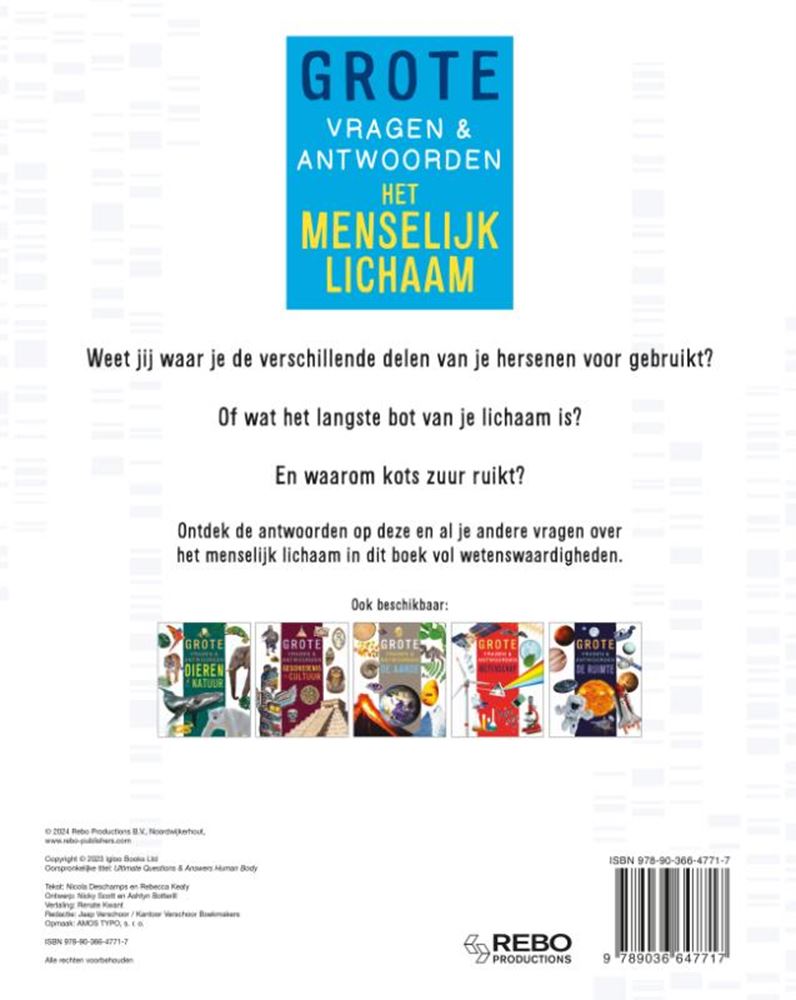 Chargez l'image dans la visionneuse de la galerie, Rebo publishers het menselijk lichaam - grote vragen antwoorden