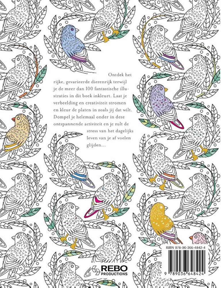 Afbeelding laden in galerijviewer, Rebo publishers kleurboek: animal wonders volwassene