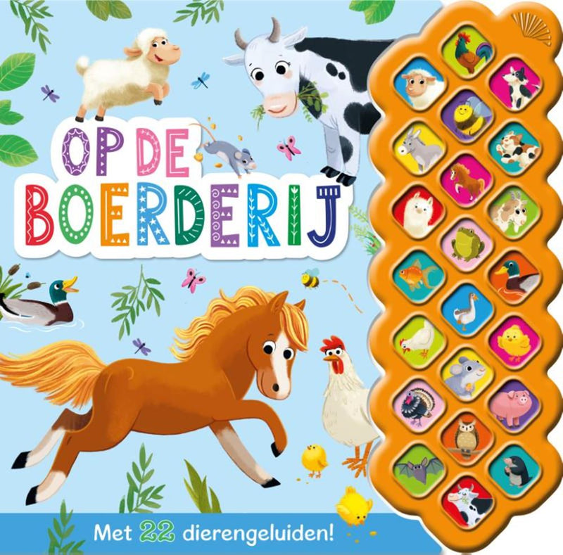 Afbeelding laden in galerijviewer, Op de boerderij - 22-geluidenboek 4+
