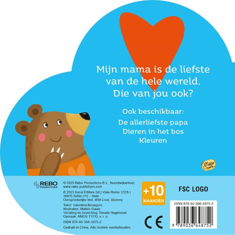 Afbeelding laden in galerijviewer, Kartonboek: de allerliefste mama 0+