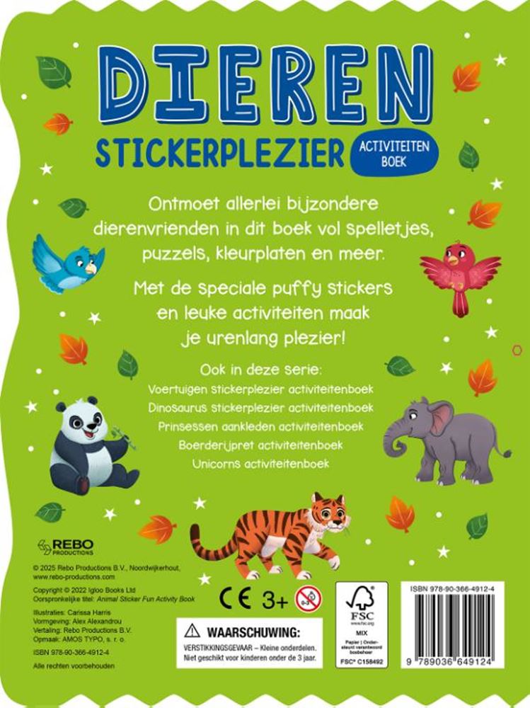 Chargez l'image dans la visionneuse de la galerie, Rebo publishers dieren – stickerplezier activiteitenboek