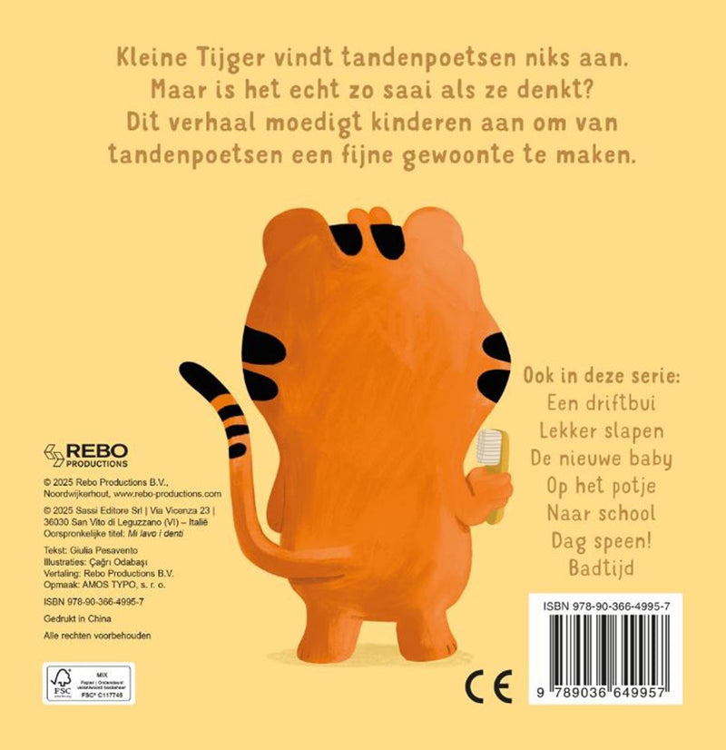 Chargez l'image dans la visionneuse de la galerie, Rebo publishers tandenpoetsen - stap voor stap kartonboekje